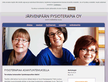 Tablet Screenshot of jarvenpaanfysioterapia.com
